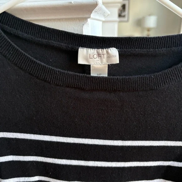 LOFT Cotton Striped Sweater - MP - Picture 2 of 5
